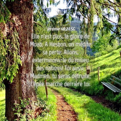 Picture 04 - Jérémie 48:2 LSG - Elle n'est plus, la gloire de Moab; A Hesbon, on - Bible Verse Picture