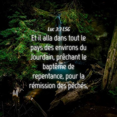 Picture 04 - Luc 3:3 LSG - Et il alla dans tout le pays des environs du - Bible Verse Picture