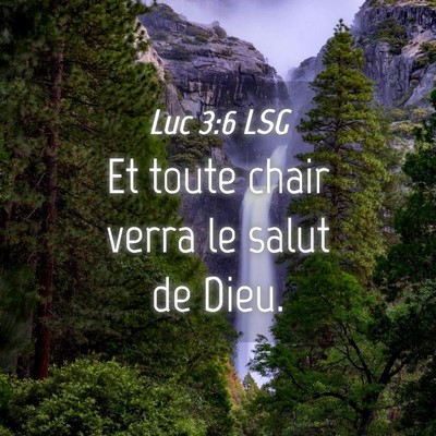 Picture 04 - Luc 3:6 LSG - Et toute chair verra le salut de - Bible Verse Picture