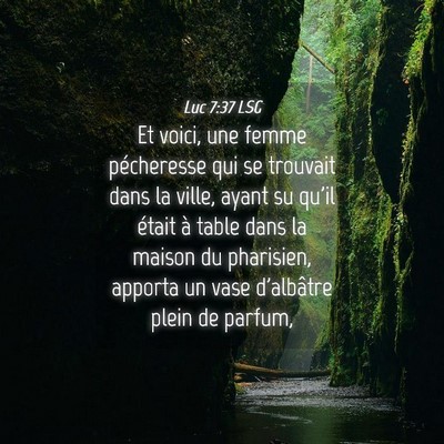Picture 04 - Luc 7:37 LSG - Et voici, une femme pécheresse qui se trouvait - Bible Verse Picture