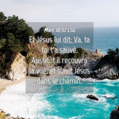Picture 04 - Marc 10:52 LSG - Et Jésus lui dit: Va, ta foi t'a sauvé. - Bible Verse Picture