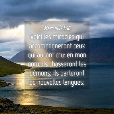 Picture 04 - Marc 16:17 LSG - Voici les miracles qui accompagneront ceux qui - Bible Verse Picture