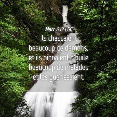 Picture 04 - Marc 6:13 LSG - Ils chassaient beaucoup de démons, et ils - Bible Verse Picture