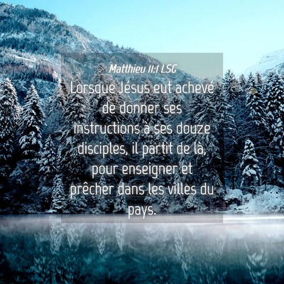 Picture 04 - Matthieu 11:1 LSG - Lorsque Jésus eut achevé de donner ses - Bible Verse Picture