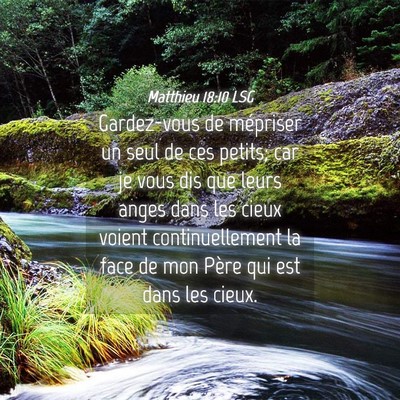 Picture 04 - Matthieu 18:10 LSG - Gardez-vous de mépriser un seul de ces petits; - Bible Verse Picture