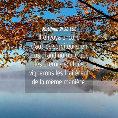 Picture 04 - Matthieu 21:36 LSG - Il envoya encore d'autres serviteurs, en plus - Bible Verse Picture