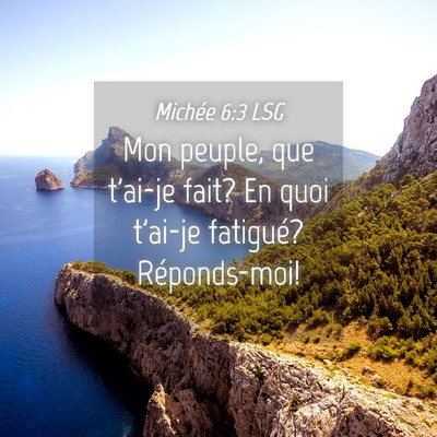 Picture 04 - Michée 6:3 LSG - Mon peuple, que t'ai-je fait? En quoi t'ai-je - Bible Verse Picture