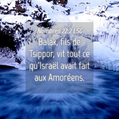 Picture 04 - Nombres 22:2 LSG - Balak, fils de Tsippor, vit tout ce qu'Israël - Bible Verse Picture