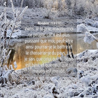 Picture 04 - Nombres 22:6 LSG - Viens, je te prie, maudis-moi ce peuple, car il - Bible Verse Picture