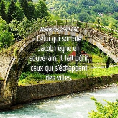 Picture 04 - Nombres 24:19 LSG - Celui qui sort de Jacob règne en souverain, Il - Bible Verse Picture