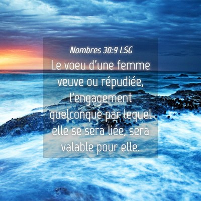 Picture 04 - Nombres 30:9 LSG - Le voeu d'une femme veuve ou répudiée, - Bible Verse Picture