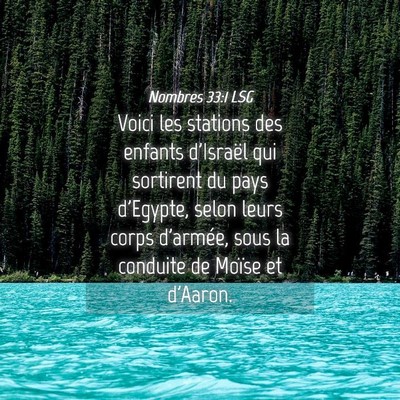 Picture 04 - Nombres 33:1 LSG - Voici les stations des enfants d'Israël qui - Bible Verse Picture