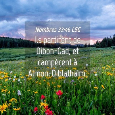 Picture 04 - Nombres 33:46 LSG - Ils partirent de Dibon-Gad, et campèrent à - Bible Verse Picture