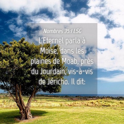 Picture 04 - Nombres 35:1 LSG - L'Eternel parla à Moïse, dans les plaines de - Bible Verse Picture