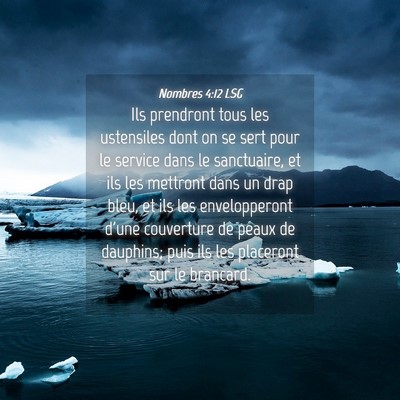 Picture 04 - Nombres 4:12 LSG - Ils prendront tous les ustensiles dont on se sert - Bible Verse Picture