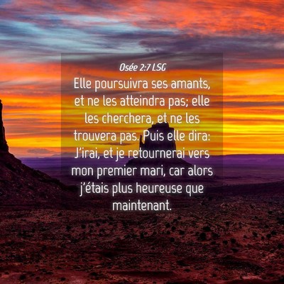 Picture 04 - Osée 2:7 LSG - Elle poursuivra ses amants, et ne les atteindra - Bible Verse Picture