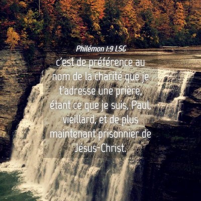 Picture 04 - Philémon 1:9 LSG - c'est de préférence au nom de la charité que - Bible Verse Picture