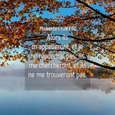 Picture 04 - Proverbes 1:28 LSG - Alors ils m'appelleront, et je ne répondrai pas; - Bible Verse Picture