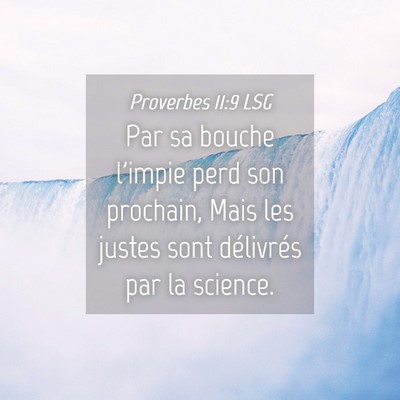 Picture 04 - Proverbes 11:9 LSG - Par sa bouche l'impie perd son prochain, Mais les - Bible Verse Picture