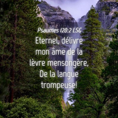Picture 04 - Psaumes 120:2 LSG - Eternel, délivre mon âme de la lèvre - Bible Verse Picture