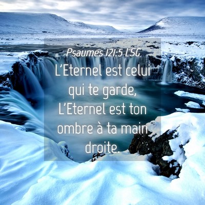 Picture 04 - Psaumes 121:5 LSG - L'Eternel est celui qui te garde, L'Eternel est - Bible Verse Picture