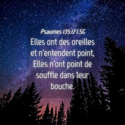 Picture 04 - Psaumes 135:17 LSG - Elles ont des oreilles et n'entendent point, - Bible Verse Picture
