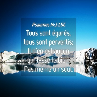 Picture 04 - Psaumes 14:3 LSG - Tous sont égarés, tous sont pervertis; Il n'en - Bible Verse Picture