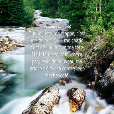 Picture 04 - Psaumes 141:5 LSG - Que le juste me frappe, c'est une faveur; Qu'il - Bible Verse Picture