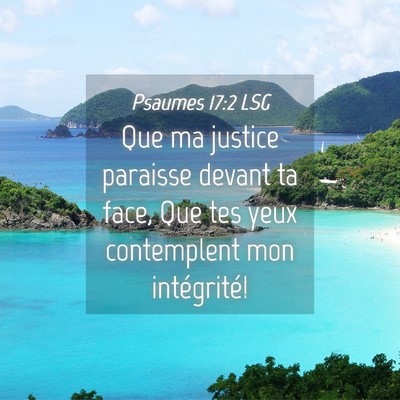 Picture 04 - Psaumes 17:2 LSG - Que ma justice paraisse devant ta face, Que tes - Bible Verse Picture