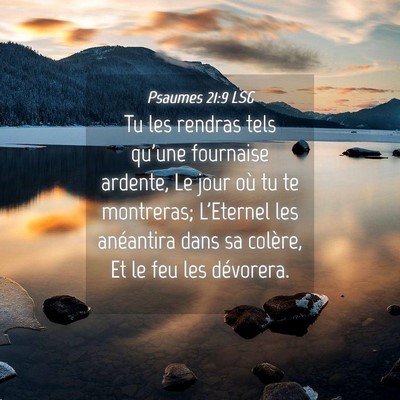Picture 04 - Psaumes 21:9 LSG - Tu les rendras tels qu'une fournaise ardente, Le - Bible Verse Picture