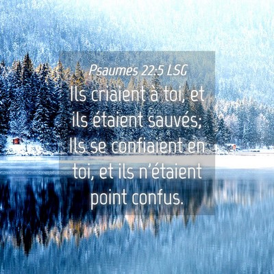 Picture 04 - Psaumes 22:5 LSG - Ils criaient à toi, et ils étaient sauvés; Ils - Bible Verse Picture