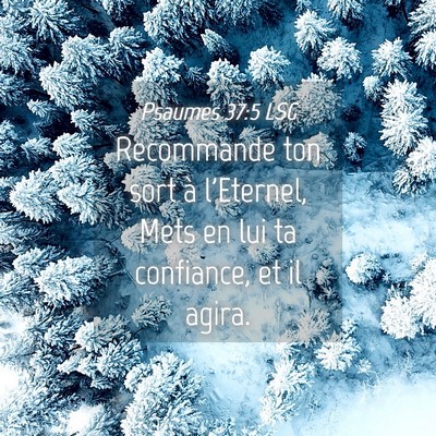 Picture 04 - Psaumes 37:5 LSG - Recommande ton sort à l'Eternel, Mets en lui ta - Bible Verse Picture