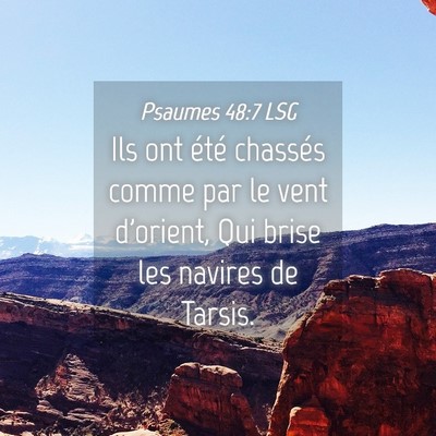 Picture 04 - Psaumes 48:7 LSG - Ils ont été chassés comme par le vent - Bible Verse Picture