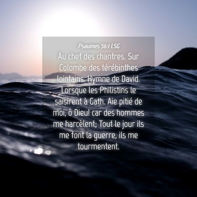 Picture 04 - Psaumes 56:1 LSG - Au chef des chantres. Sur Colombe des - Bible Verse Picture