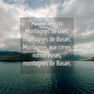 Picture 04 - Psaumes 68:15 LSG - Montagnes de Dieu, montagnes de Basan, Montagnes - Bible Verse Picture