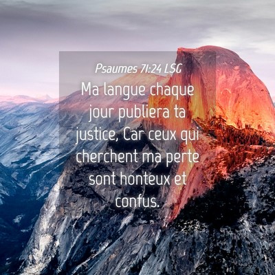 Picture 04 - Psaumes 71:24 LSG - Ma langue chaque jour publiera ta justice, Car - Bible Verse Picture