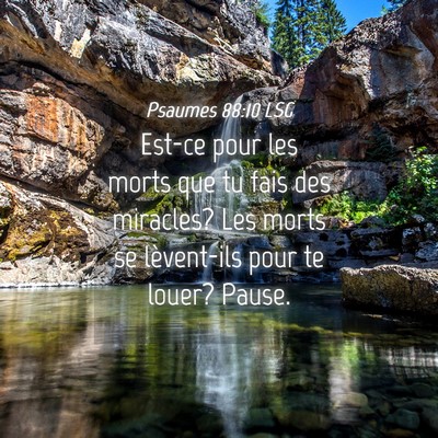 Picture 04 - Psaumes 88:10 LSG - Est-ce pour les morts que tu fais des miracles? - Bible Verse Picture