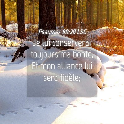 Picture 04 - Psaumes 89:28 LSG - Je lui conserverai toujours ma bonté, Et mon - Bible Verse Picture