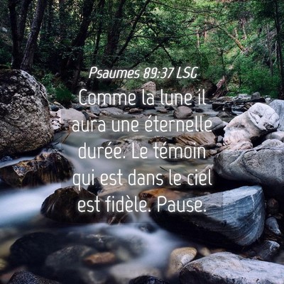Picture 04 - Psaumes 89:37 LSG - Comme la lune il aura une éternelle durée. Le - Bible Verse Picture