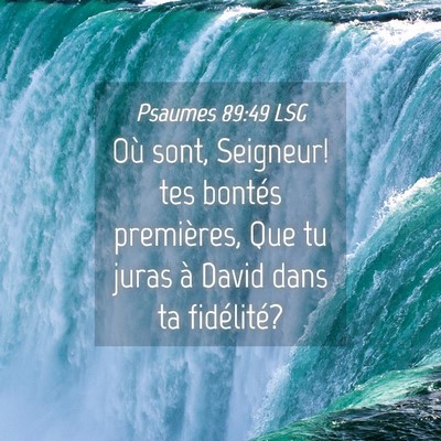Picture 04 - Psaumes 89:49 LSG - Où sont, Seigneur! tes bontés premières, Que - Bible Verse Picture