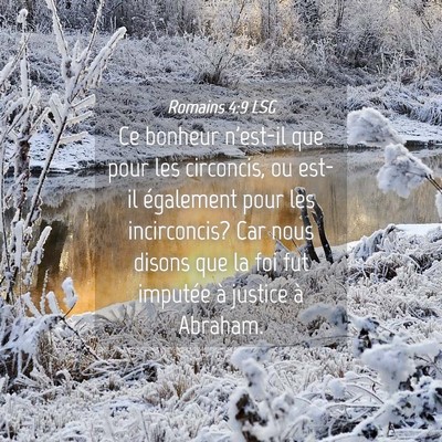 Picture 04 - Romains 4:9 LSG - Ce bonheur n'est-il que pour les circoncis, ou - Bible Verse Picture