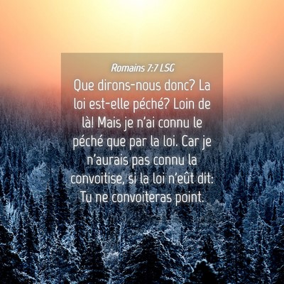 Picture 04 - Romains 7:7 LSG - Que dirons-nous donc? La loi est-elle péché? - Bible Verse Picture