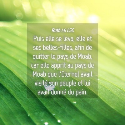 Picture 04 - Ruth 1:6 LSG - Puis elle se leva, elle et ses belles-filles, - Bible Verse Picture