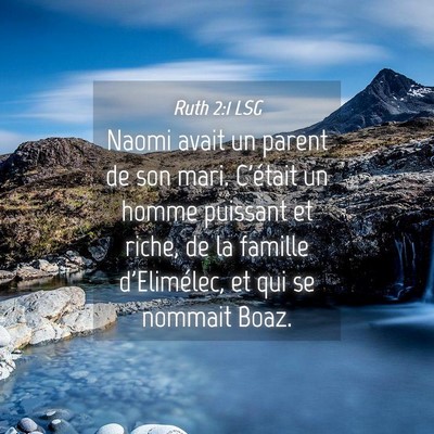 Picture 04 - Ruth 2:1 LSG - Naomi avait un parent de son mari. C'était un - Bible Verse Picture