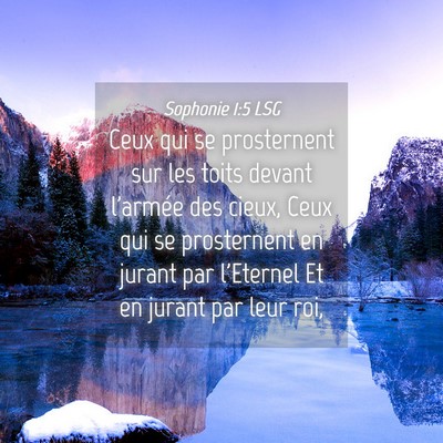 Picture 04 - Sophonie 1:5 LSG - Ceux qui se prosternent sur les toits devant - Bible Verse Picture