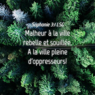 Picture 04 - Sophonie 3:1 LSG - Malheur à la ville rebelle et souillée, A la - Bible Verse Picture