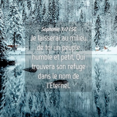 Picture 04 - Sophonie 3:12 LSG - Je laisserai au milieu de toi un peuple humble et - Bible Verse Picture