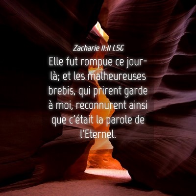 Picture 04 - Zacharie 11:11 LSG - Elle fut rompue ce jour-là; et les malheureuses - Bible Verse Picture