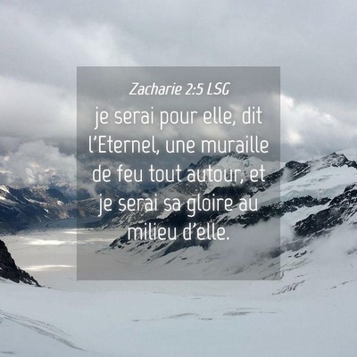 Picture 04 - Zacharie 2:5 LSG - je serai pour elle, dit l'Eternel, une muraille - Bible Verse Picture