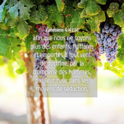 Picture 04 - Éphésiens 4:14 LSG - afin que nous ne soyons plus des enfants, - Bible Verse Picture